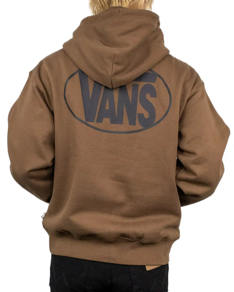 Vans - Hoodie - Oval Logo Pullover - Brun