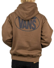 Vans - Hoodie - Oval Logo Pullover - Brun