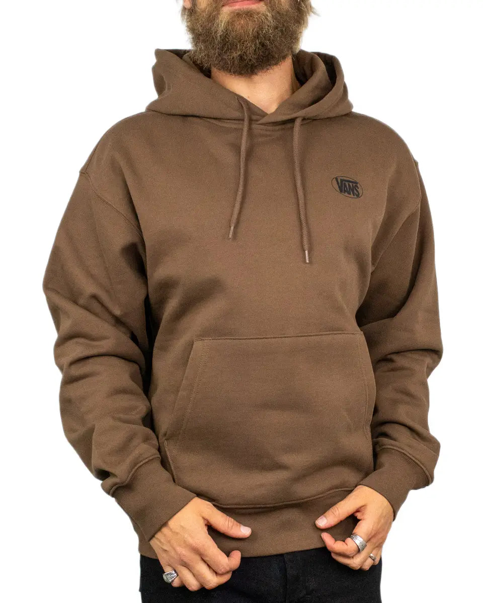 Vans - Hoodie - Oval Logo Pullover - Brun