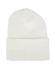 Carhartt A18 Knit Cuffed Beanie i bruten vit, baksida
