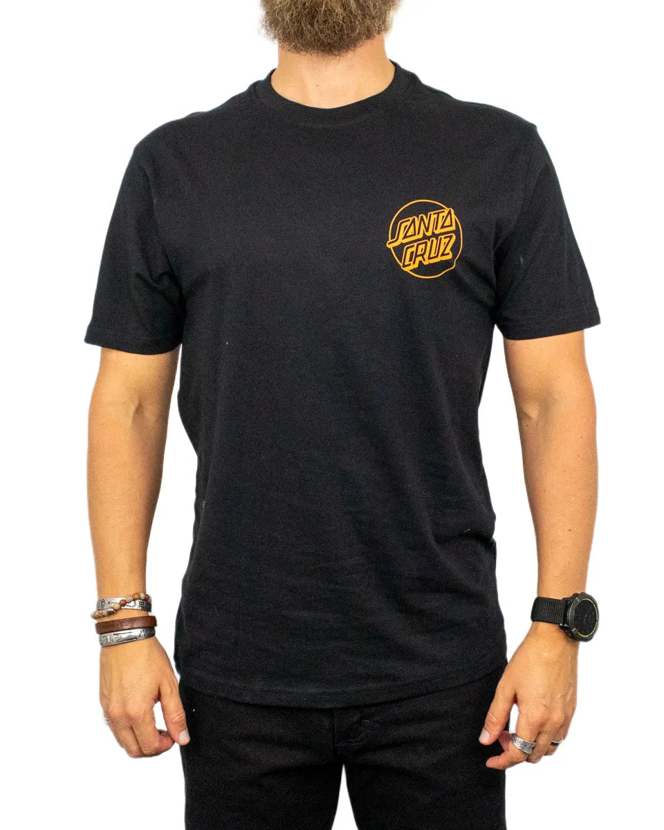 Santa Cruz Forging Dot t-shirt i svart, framsida