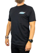 Santa Cruz Slime Balls Accelerator t-shirt i svart, från sidan