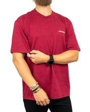 Dickies Loretto t-shirt i vinröd, framsida