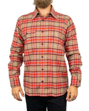 Pike Brothers 1937 Roamer Shirt i Merida Red, framsida knäppt