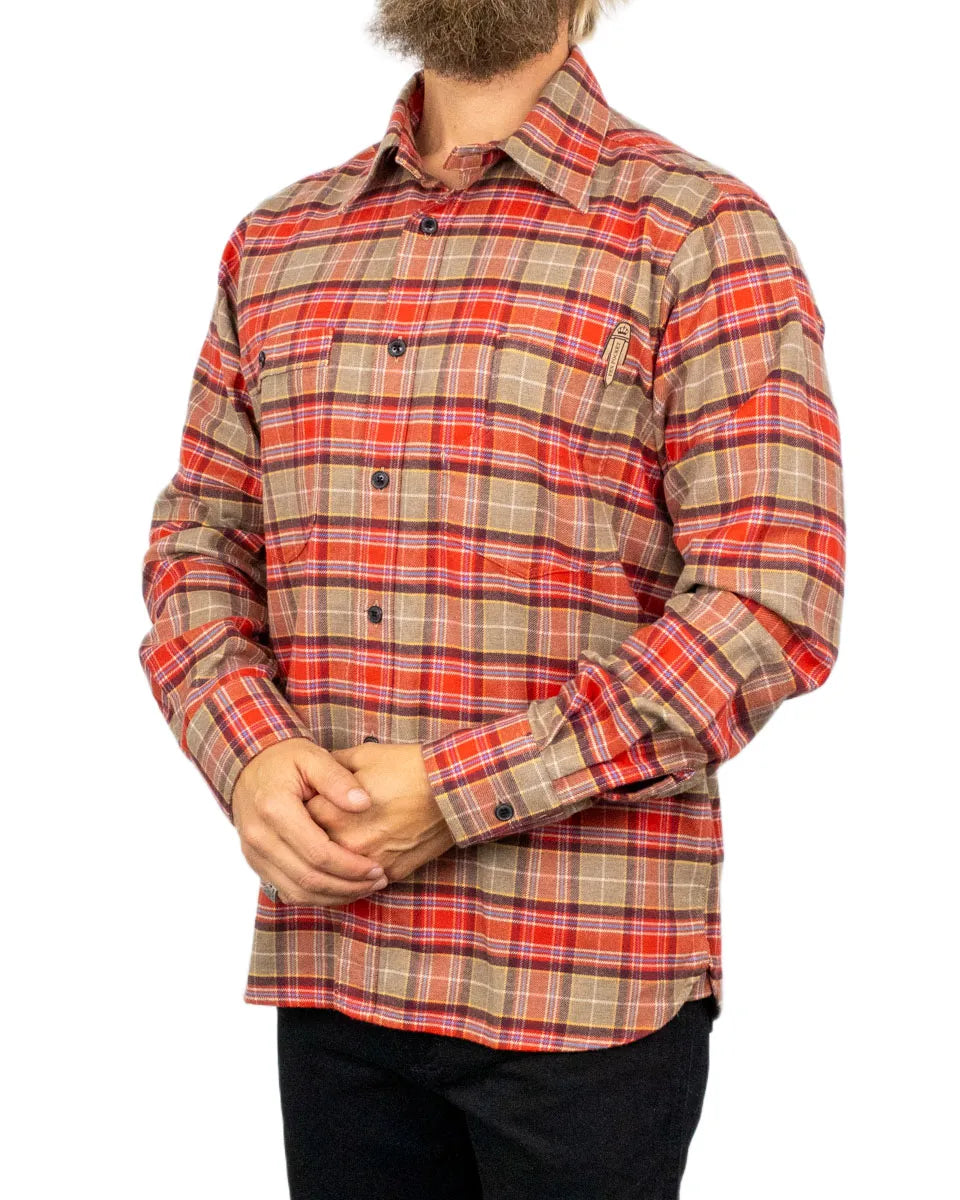 Pike Brothers 1937 Roamer Shirt i Merida Red, framsida