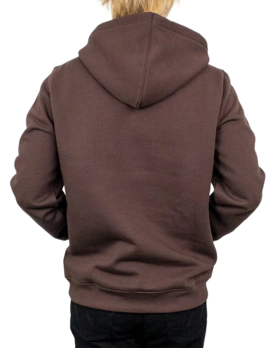 Dickies Oakport hoodie i chokladbrun, baksida