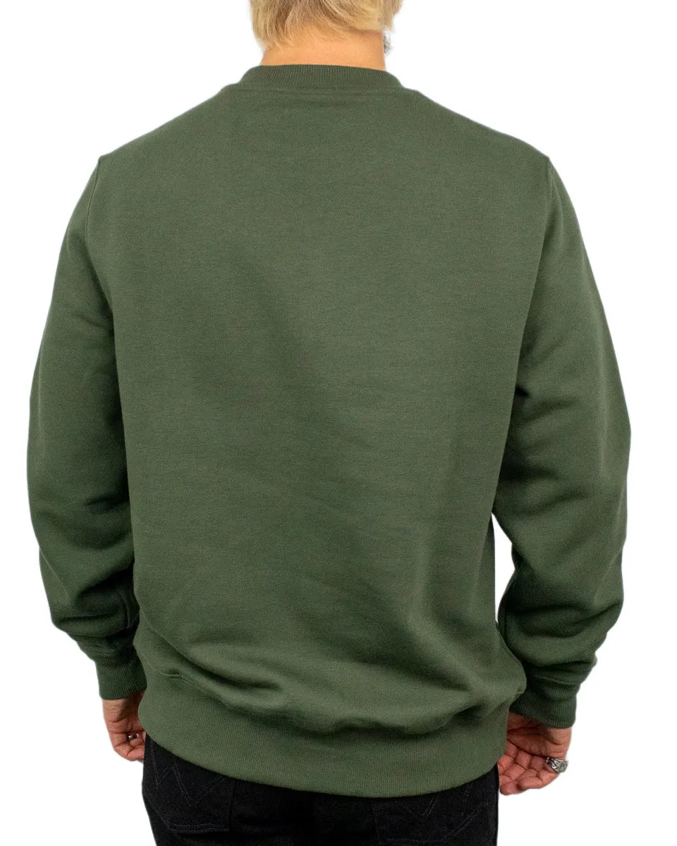 Dickies Oakport sweatshirt i olivgrön, baksida