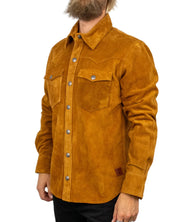 Iron & Resin Buffalo Fenceline mockaskjorta i brun, snett framifrån