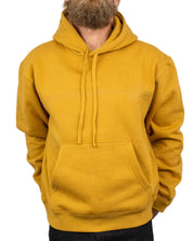 Santa Cruz Tonal Opus Dot Stripe hoodie i senapsgul, framsida med känguruficka