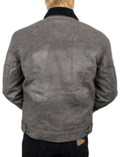Iron & Resin Scout Jacket i koksgrå vaxad canvas, baksida