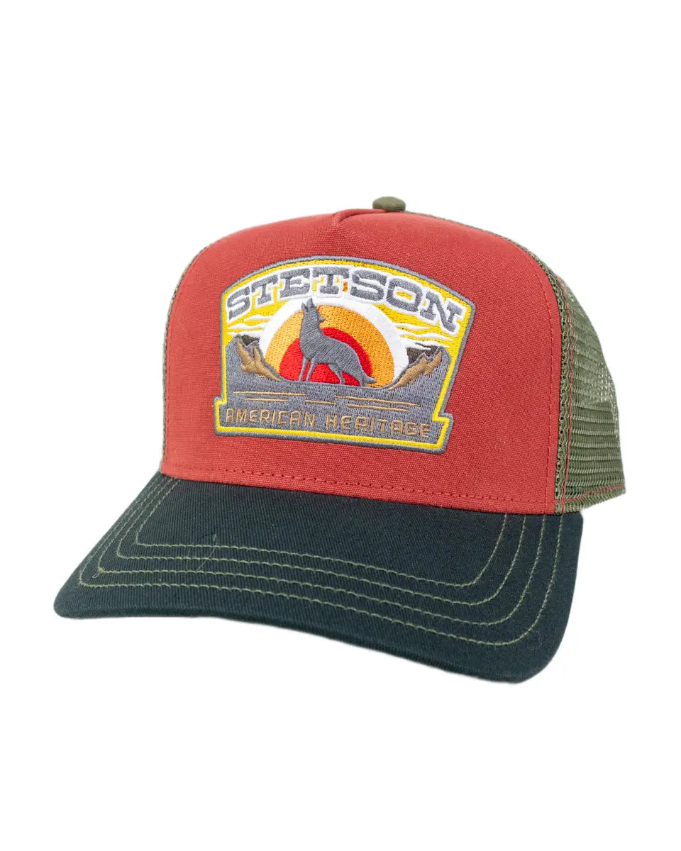 Stetson - Truckerkeps - Wolf - Röd