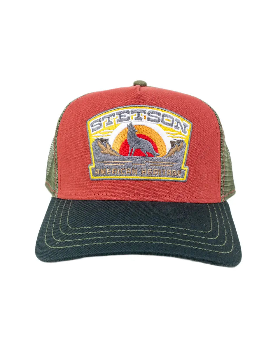 Stetson - Truckerkeps - Wolf - Röd