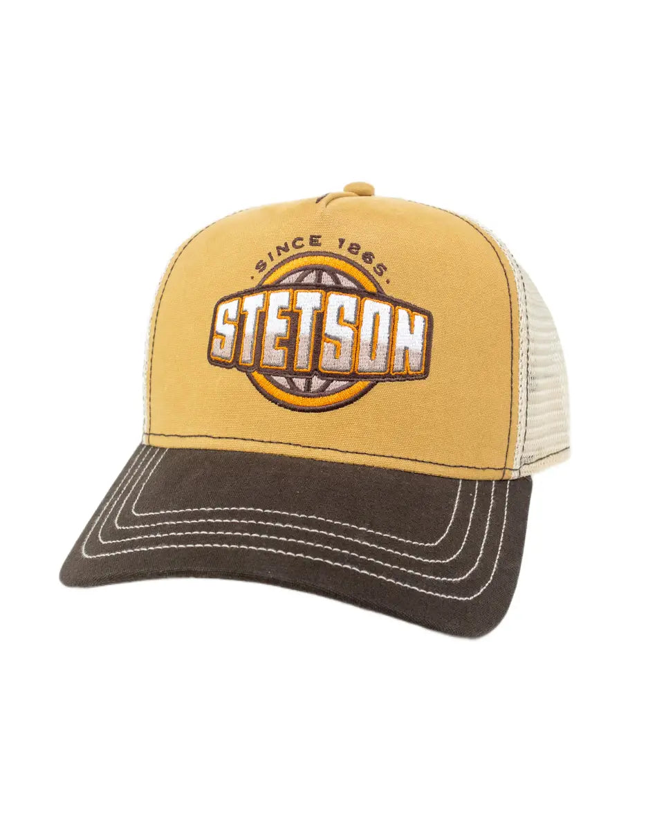 Stetson - Truckerkeps - Classic Globe - Brun