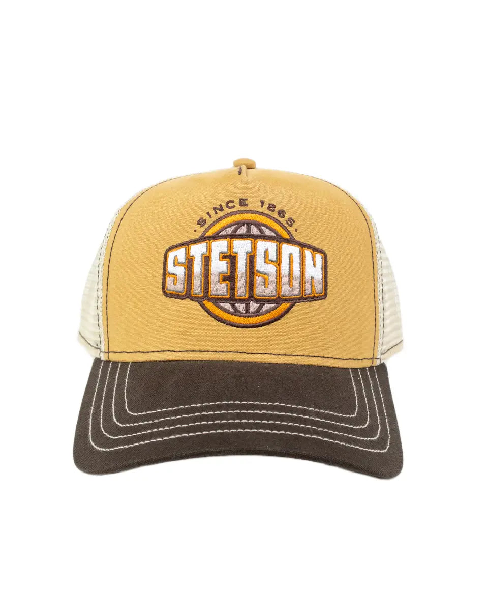 Stetson - Truckerkeps - Classic Globe - Brun