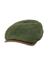 Stetson - Flat Cap - 6-Panel Cotton Canvas - Grön
