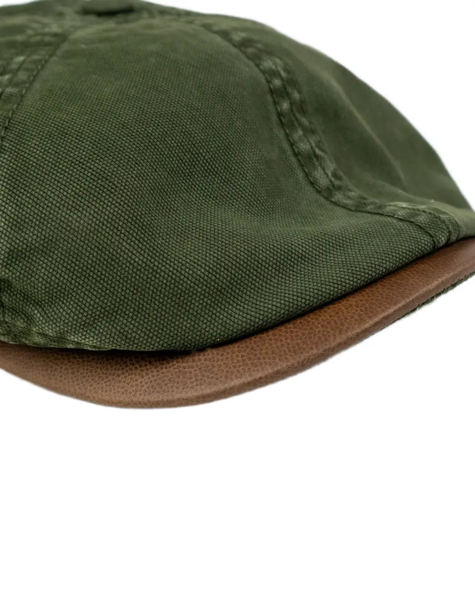 Stetson - Flat Cap - 6-Panel Cotton Canvas - Grön