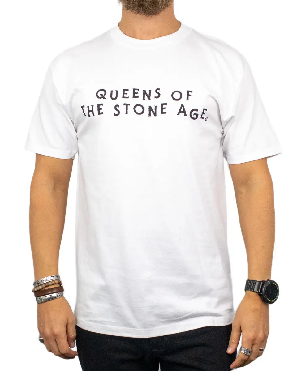 Vans Queens of the Stone Age t-shirt i vitt, framsida
