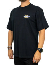 Dickies Paradise t-shirt i svart, framsida snett från sidan