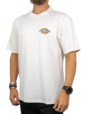 Dickies Paradise t-shirt i off white, framsida snett från sidan