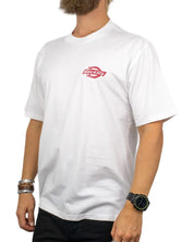 Dickies Chinle t-shirt i vitt, framsida snett från sidan