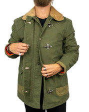 Chesapeake's Bedford Fireman jacka i grön jungle cloth, framsida