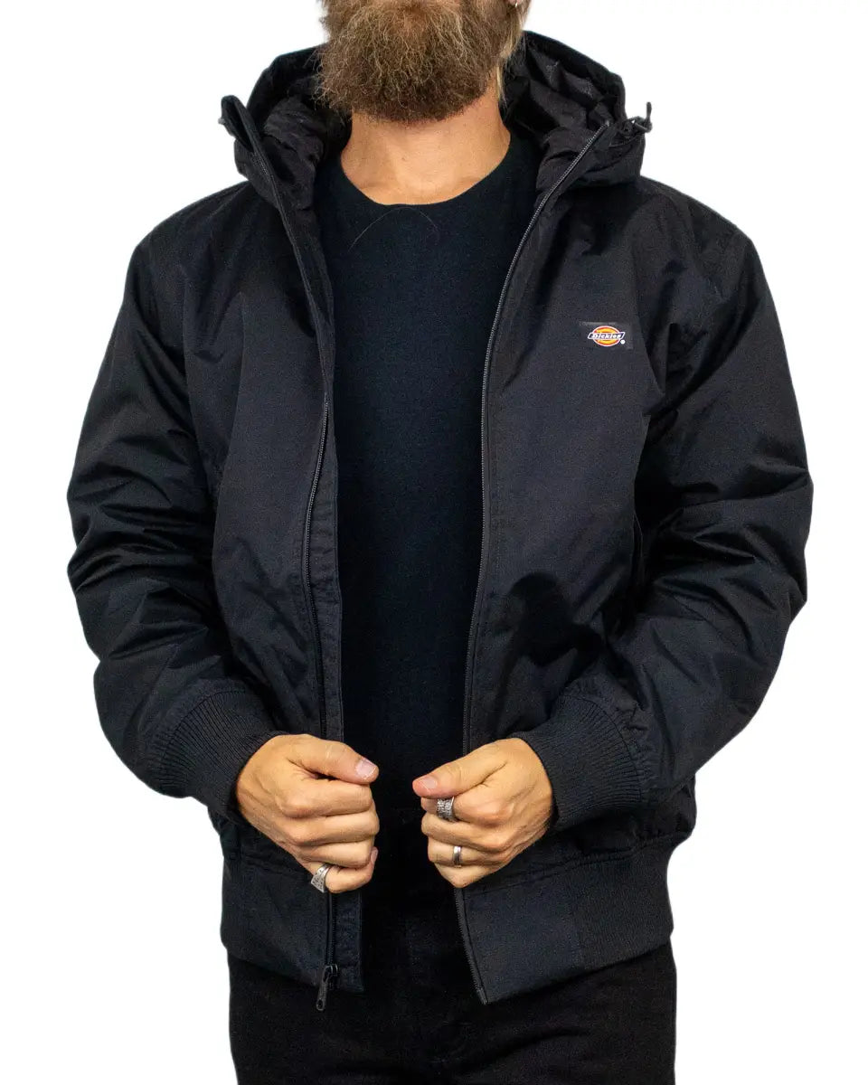 Dickies New Sarpy jacka i svart, framsida öppen
