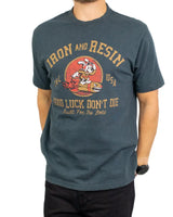 Iron & Resin - T-shirt - Bomber Tee - Mörkblå