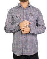 Wrangler - Rutig Skjorta - Western Shirt Red Indigo - Röd