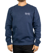 Wrangler Graphic Crew sweatshirt i mörkblått, framsida