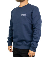 Wrangler Graphic Crew sweatshirt i mörkblått, framsida
