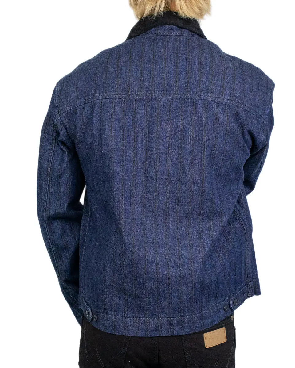 Lee Utility Jacket jeansjacka i mörk indigo Hickory Rinse, baksida