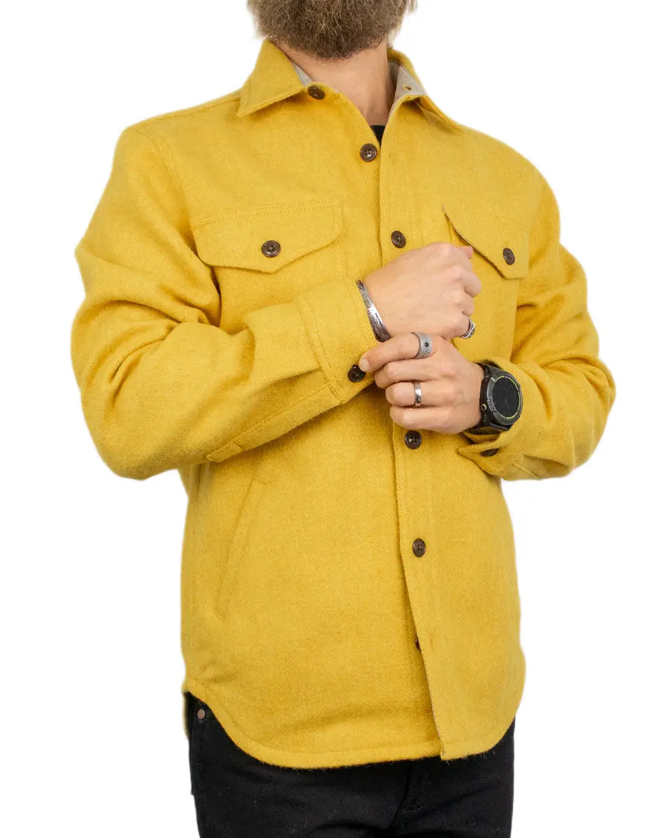 Chesapeake's Jackson Hole ullskjorta i okra, framsida