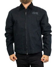 Deus Ex Machina Address Workwear canvasjacka i svart, framsida