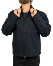 Deus Ex Machina Address Workwear canvasjacka i svart, krage