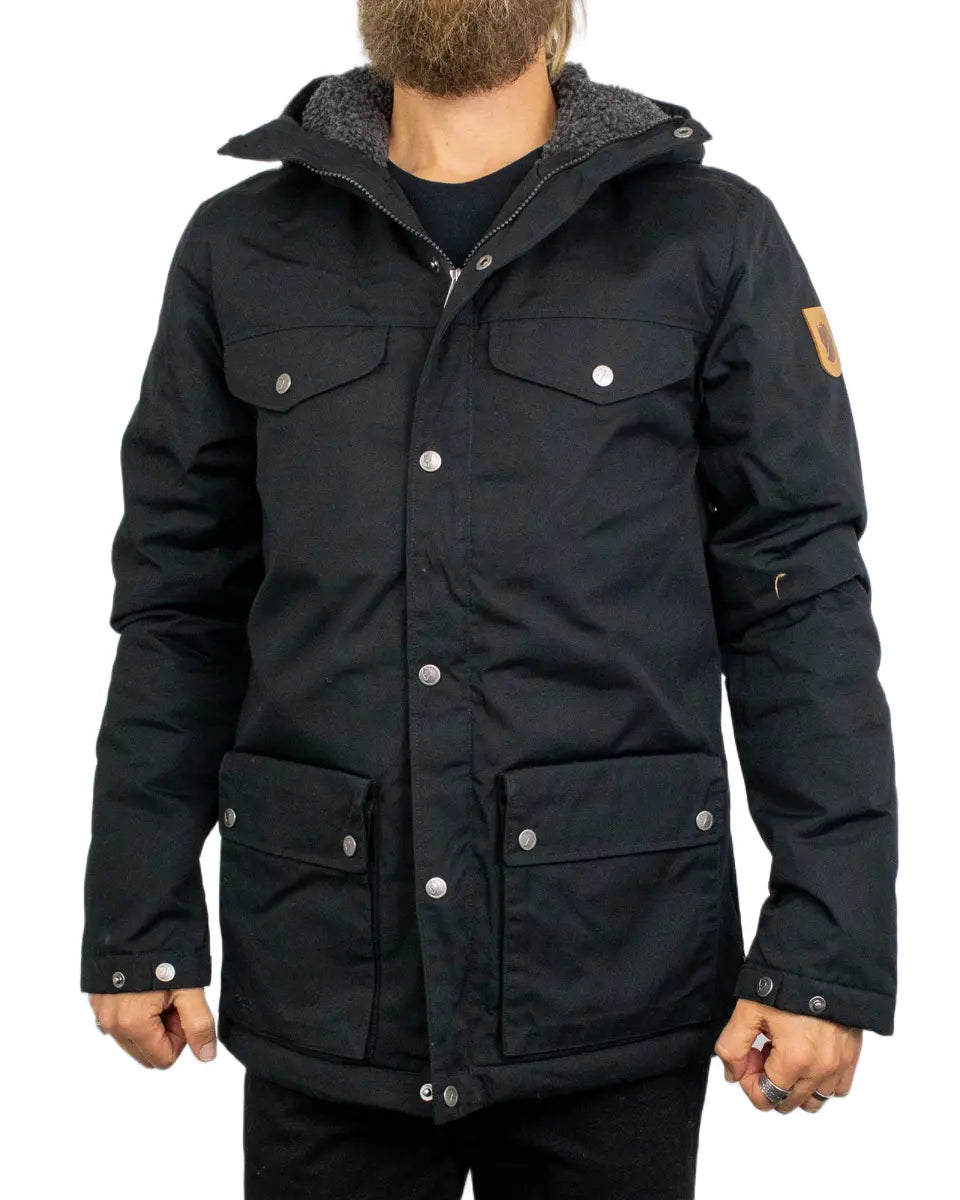 Fjällräven Greenland Winter Jacket i svart, framsida