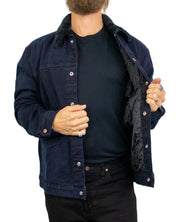 Wrangler Buffalo Trace jeansjacka i mörk indigo, öppen