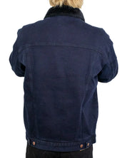 Wrangler Buffalo Trace jeansjacka i mörk indigo, baksida