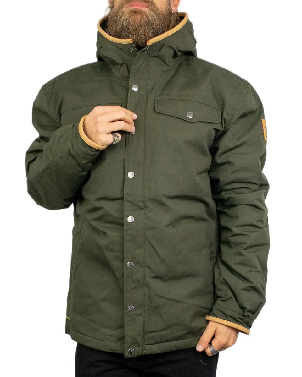 Fjällräven Greenland No. 1 Down Jacket i grön Deep Forest, framsida