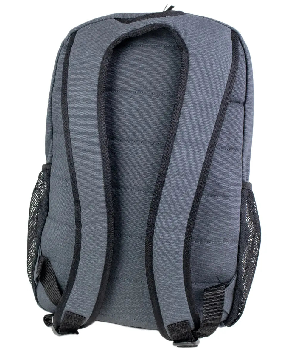 Dickies Duck Canvas Utility ryggsäck i koksgrått, baksida med vadderade axelremmar