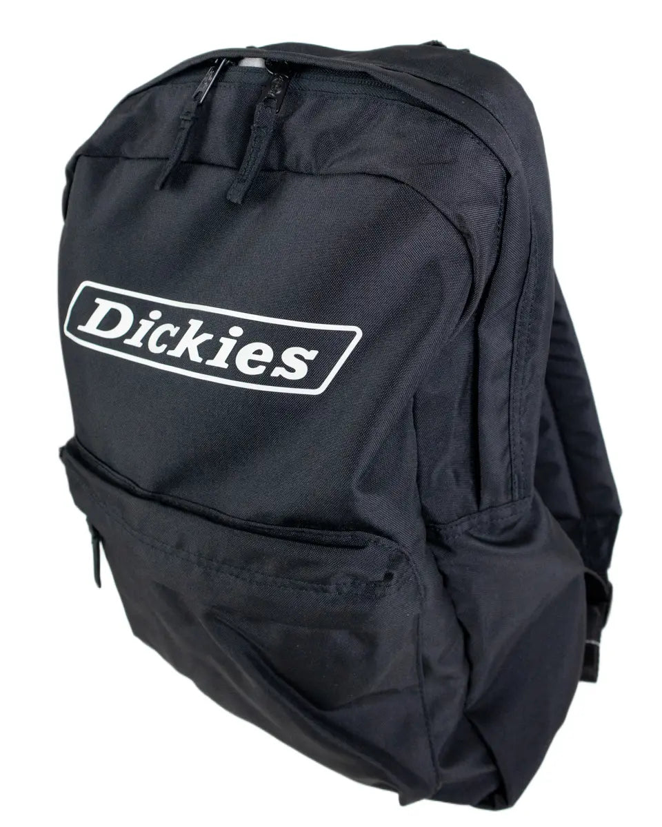 Dickies Chickaloon ryggsäck i svart, från sidan med flaskficka
