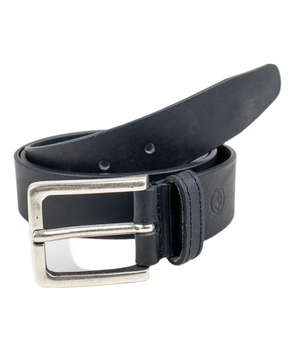 Kav - Läderbälte - Bleket - Svart - jhstore.se