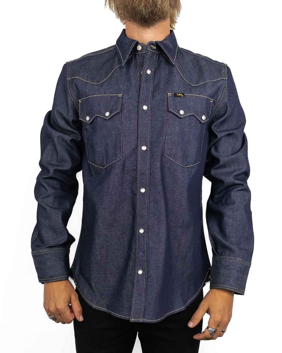 Lee 101 - Westernskjorta Selvedge Denim - 50s Western Shirt - jhstore.se