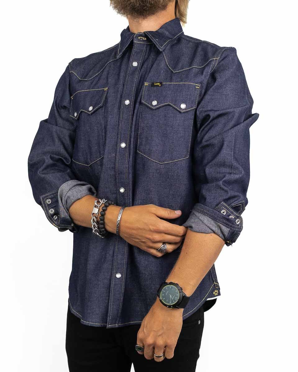 Lee 101 - Westernskjorta Selvedge Denim - 50s Western Shirt - jhstore.se