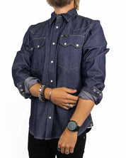 Lee 101 - Westernskjorta Selvedge Denim - 50s Western Shirt - jhstore.se