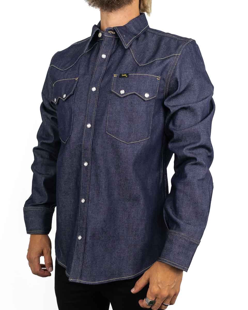 Lee 101 - Westernskjorta Selvedge Denim - 50s Western Shirt - jhstore.se
