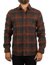 Lee - Flanellskjorta Rutig - Lessure - Brun - jhstore.se