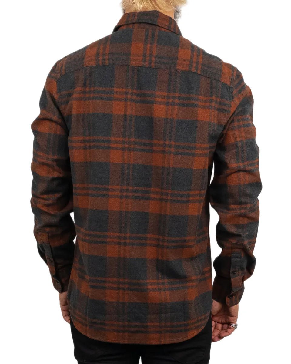 Lee - Flanellskjorta Rutig - Lessure - Brun - jhstore.se