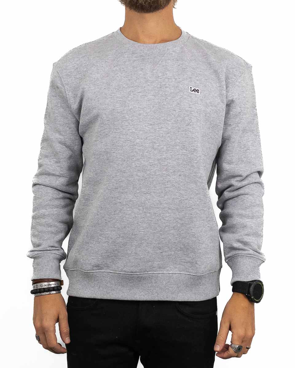 Lee Jeans - Sweatshirt Grå - Plain Crew - jhstore.se