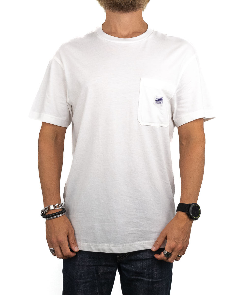 Lee Jeans - T-shirt med ficka Ecru - Workwear Pocket tee - jhstore.se