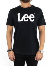 Lee Jeans - T-shirt Svart - Wobbly Logo Tee - jhstore.se